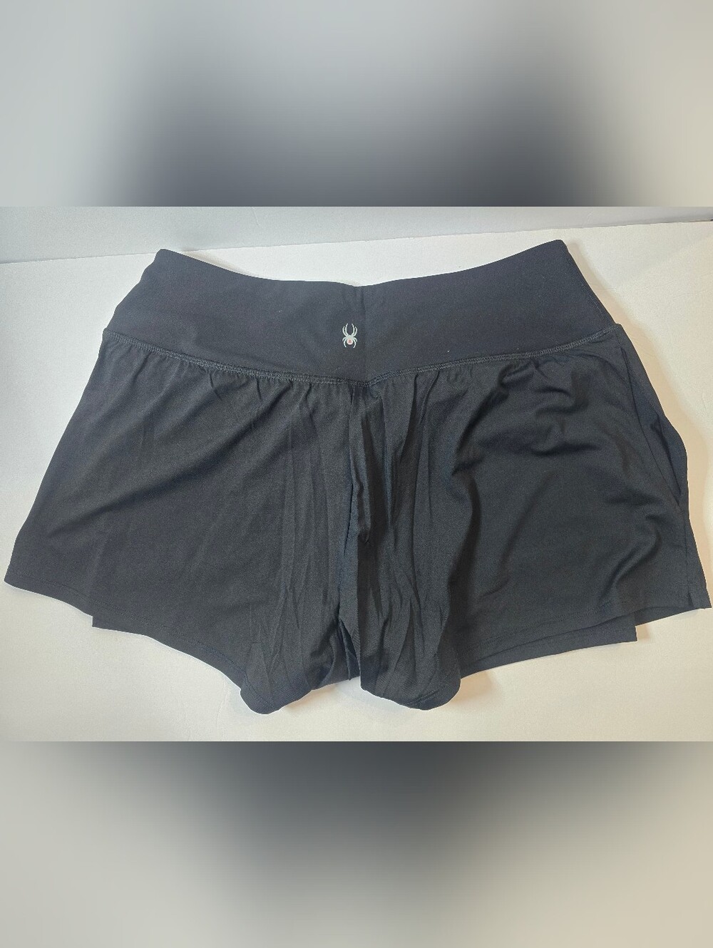 Spiderman Black Athletic Shorts with High Waistband - Picture 3 of 6